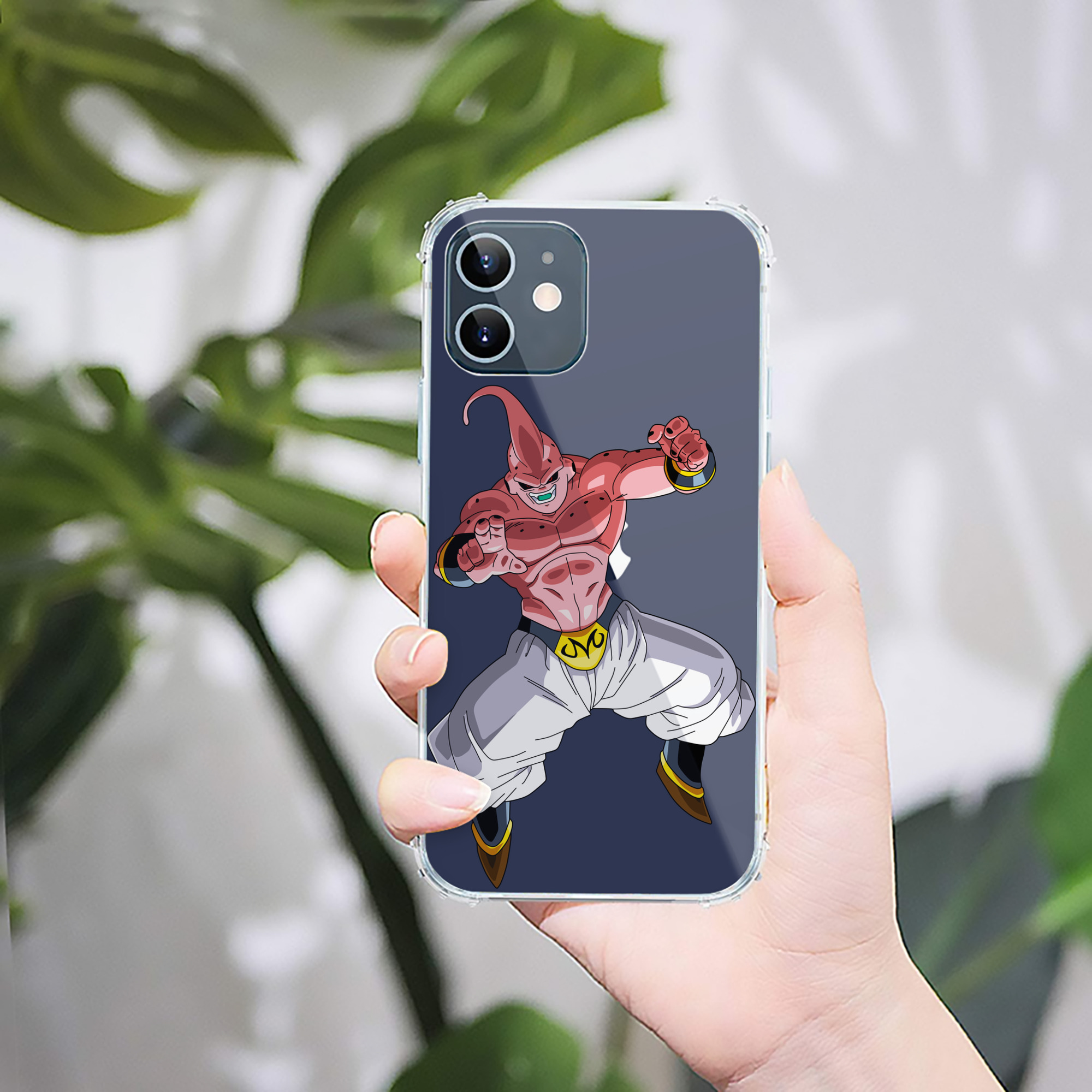 （画像用） ドラゴンボール 魔人ブウ DRAGON BALL Majin Buu 【iPhone 12シリーズ対応】透明スマホケース（クリアソフトケース）